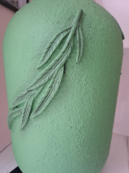 Bouteille en verre 6 L relookée - Pièce unique Artisanale