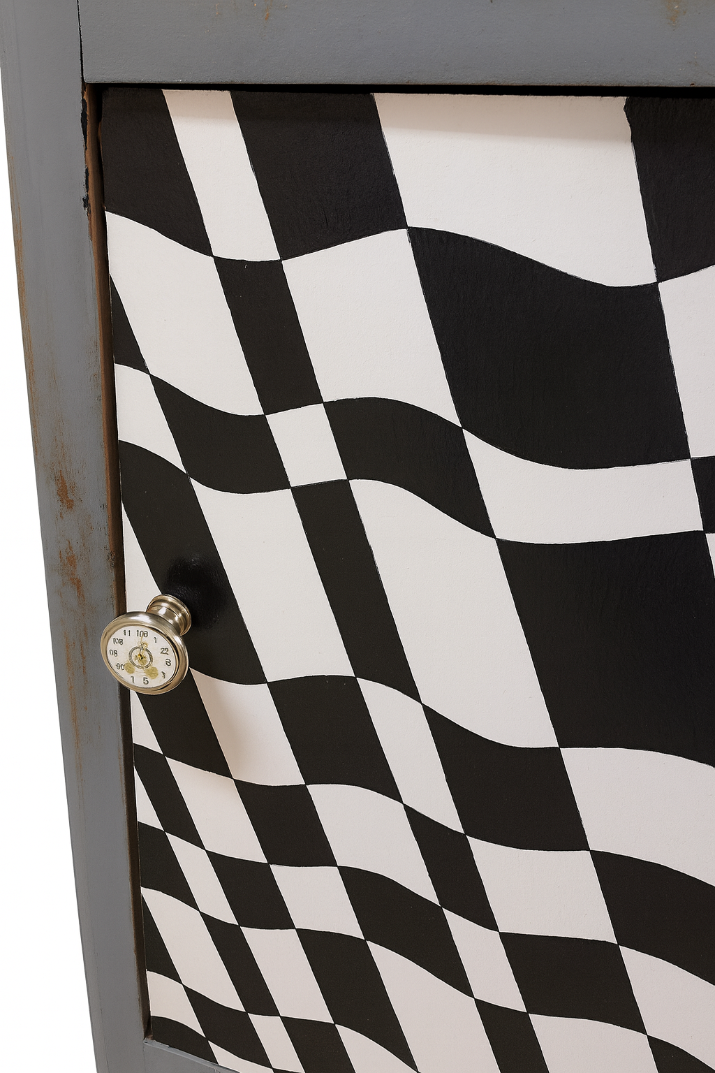 Table de chevet trompe l'oeil