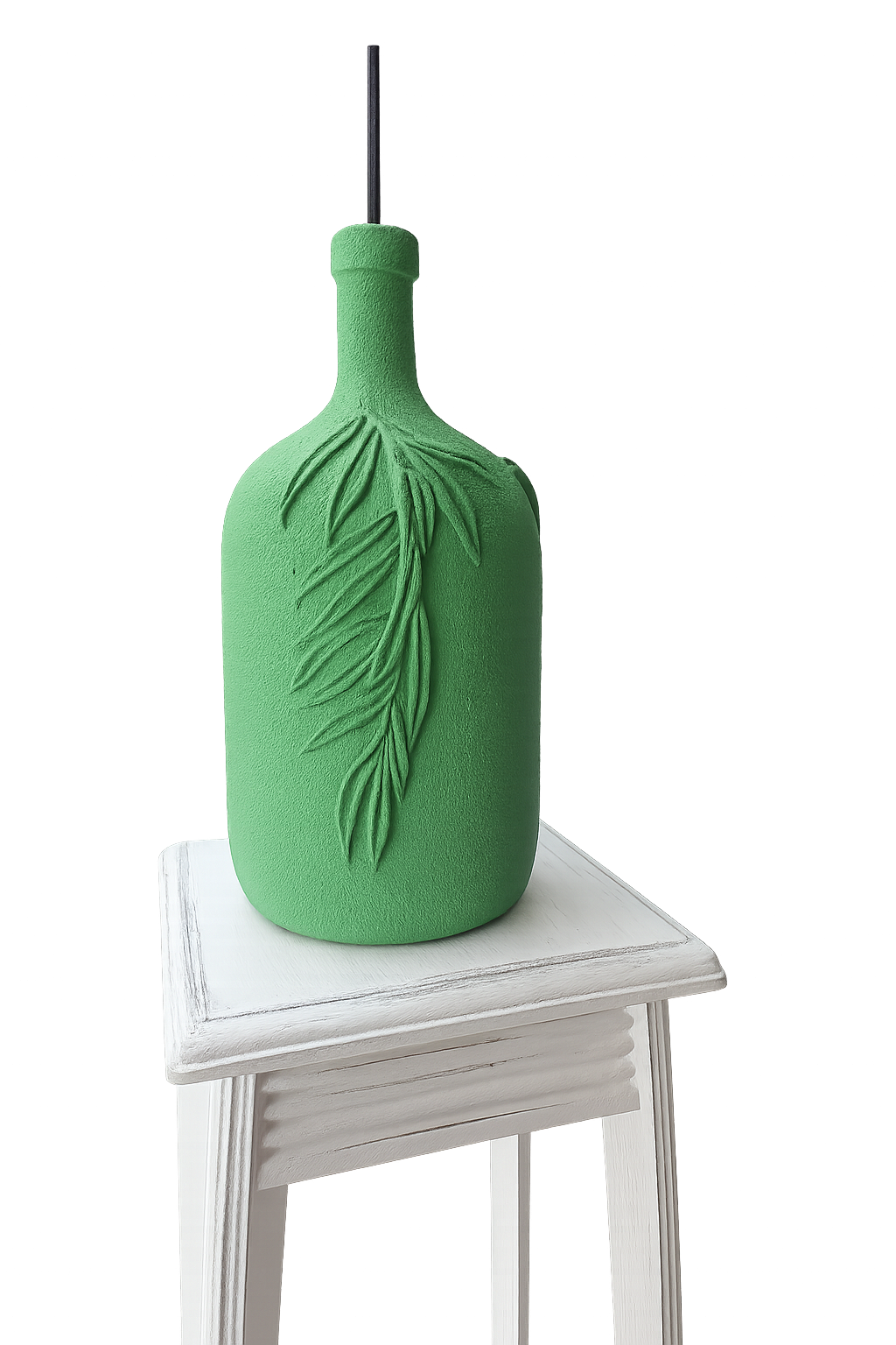 Bouteille en verre 6 L relookée - Pièce unique Artisanale