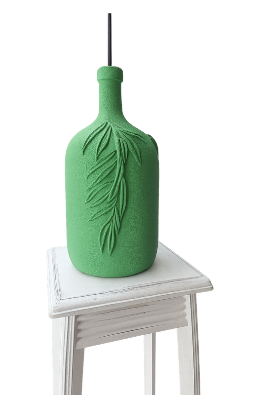 Bouteille en verre 6 L relookée - Pièce unique Artisanale